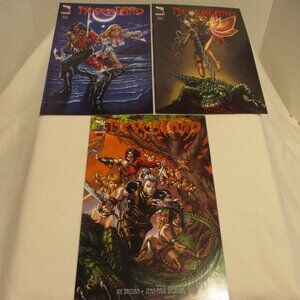 Neverland Zenescope Black White Red Blue Graphic Fantasy Comic Book Bundle